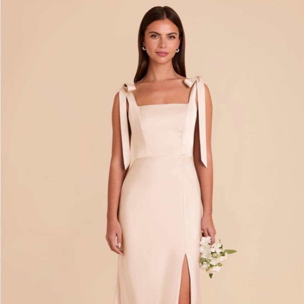 Birdy Grey - Alex Bridesmaids Dress - Matte Satin - Champagne
